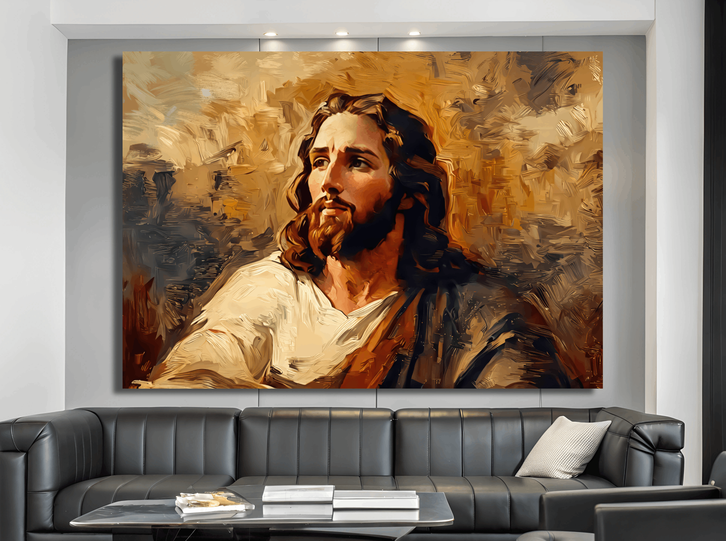 Jesus Portrait - Handcrafted Oil Painting Wall Art