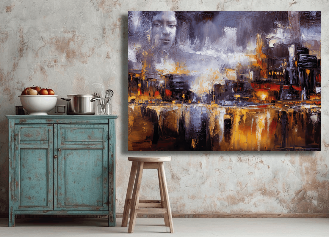 Reflections of a Cityscape Dream Surreal Wall Art