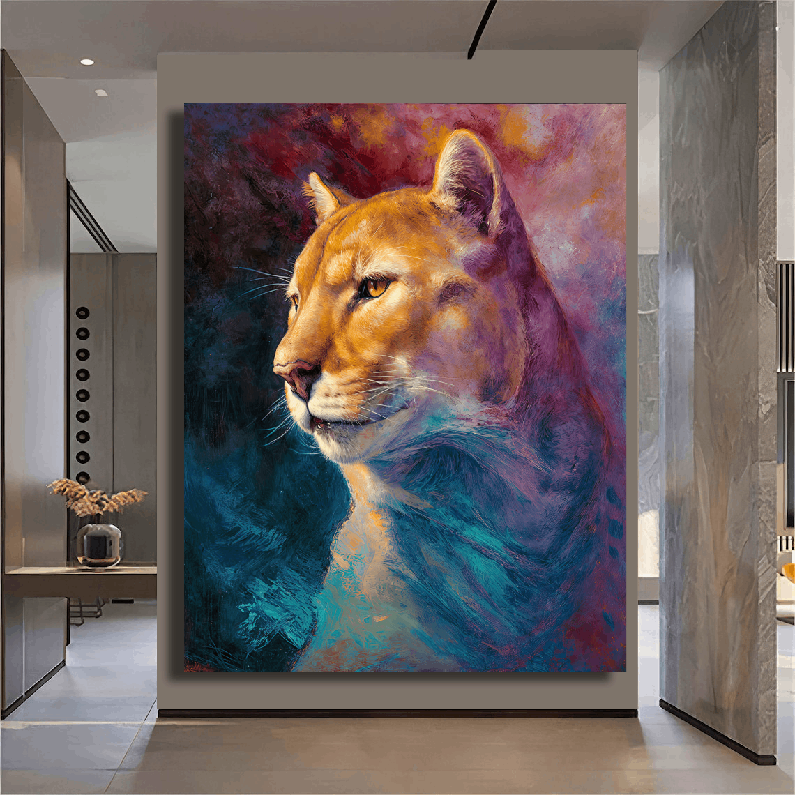 Regal Gaze of Cougar Wall Art