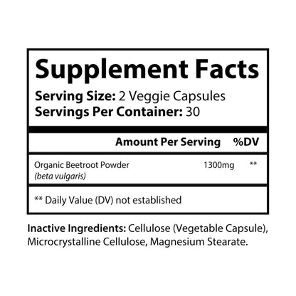 ULTRABEET® High Concentration Beetroot Supplement (60 Capsules)