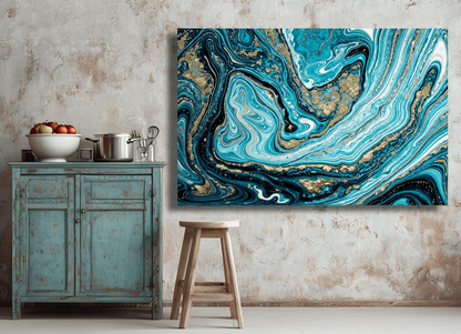 Abstract Seascape Beach Wall Art