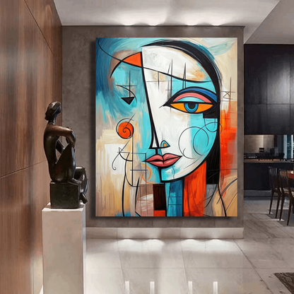 Abstract Visionary Woman Portrait Wall Art