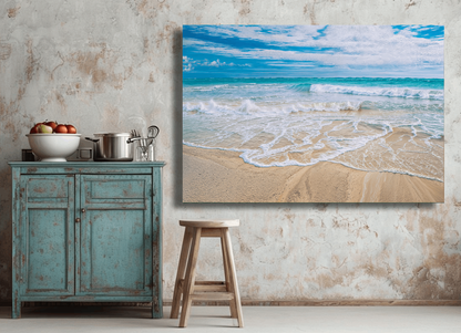 Beach Ocean Waves & Seafoam Wall Art