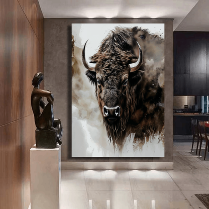 Buffalo Strength in Silence Wall Art