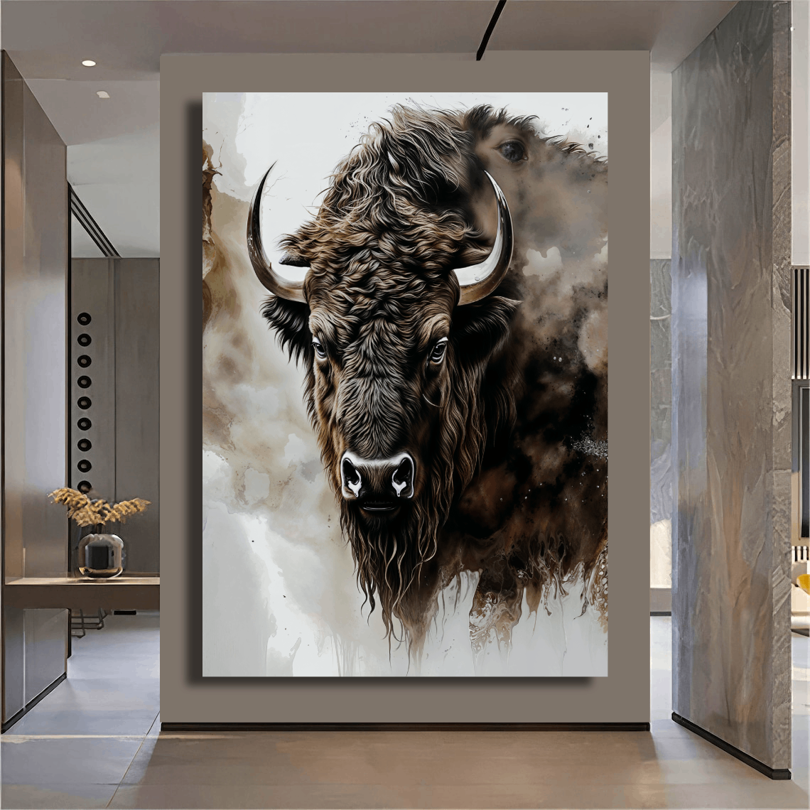 Buffalo Strength in Silence Wall Art