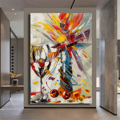 Burst of Colorful Energy Wall Art