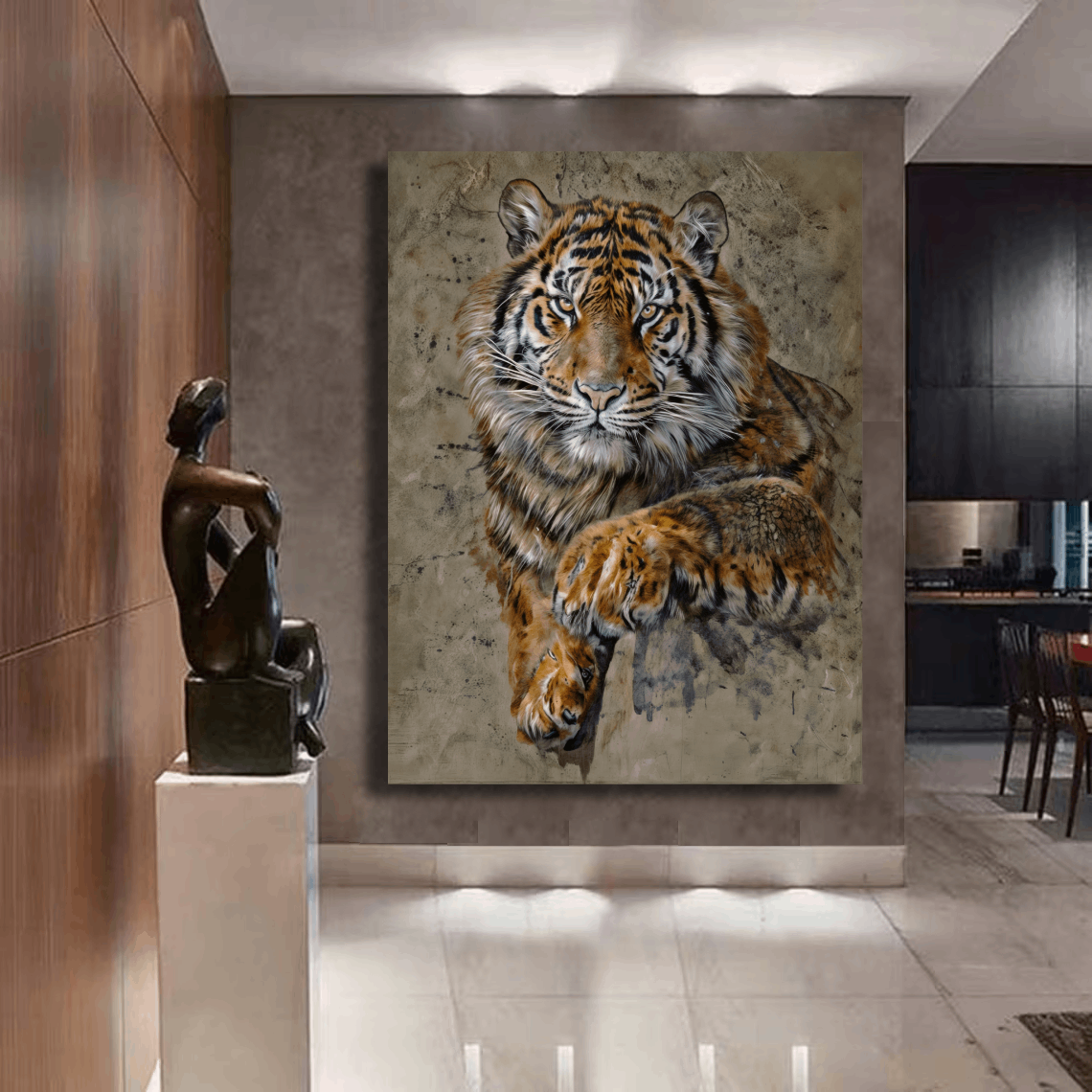 Calm Strength of Tiger Wall Art