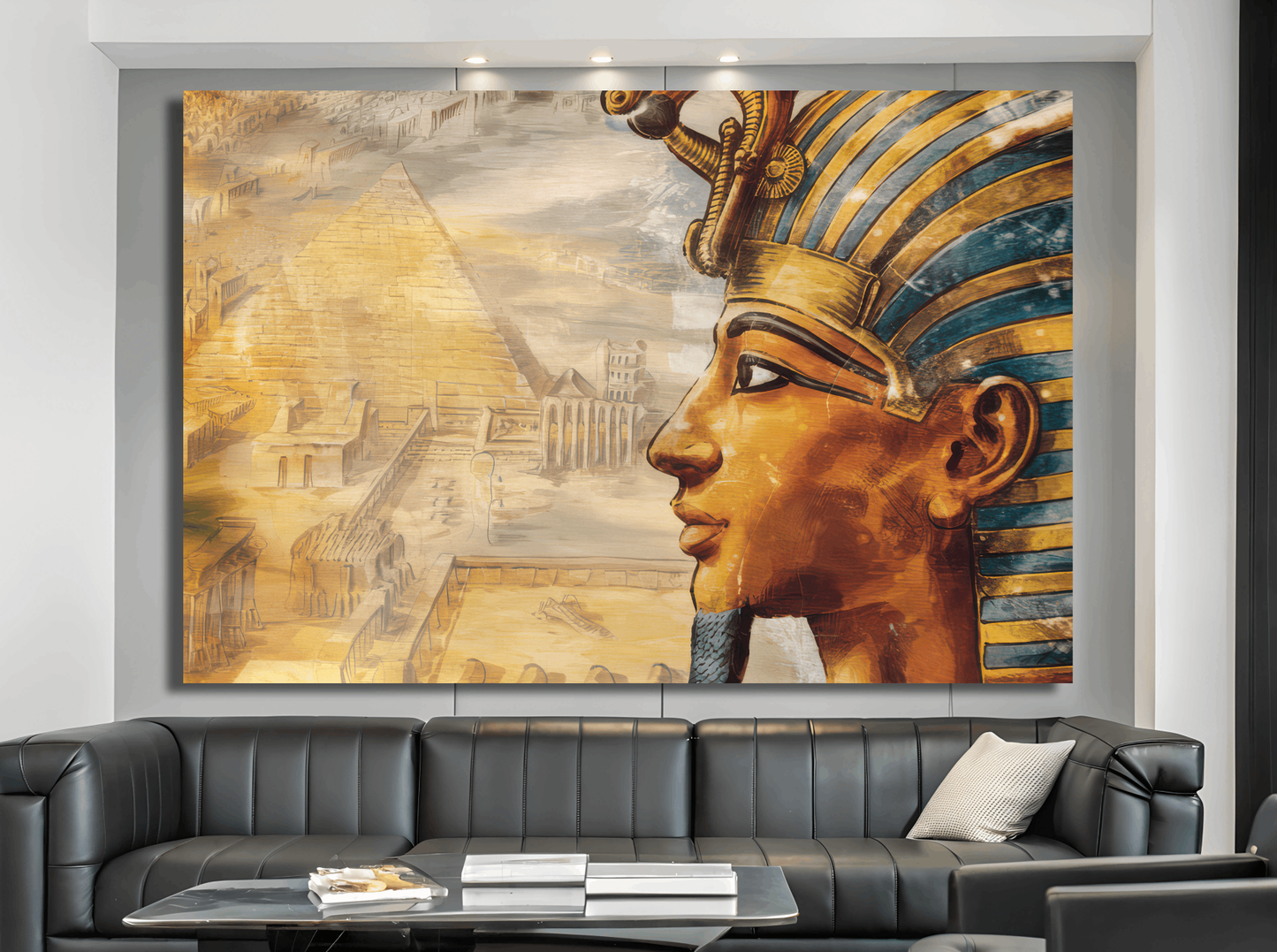 Egyptian Pharaoh's Legacy Unveiled Wall Art