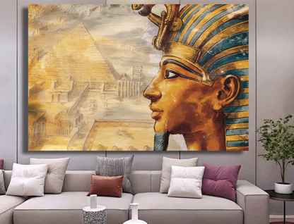 Egyptian Pharaoh's Legacy Unveiled Wall Art