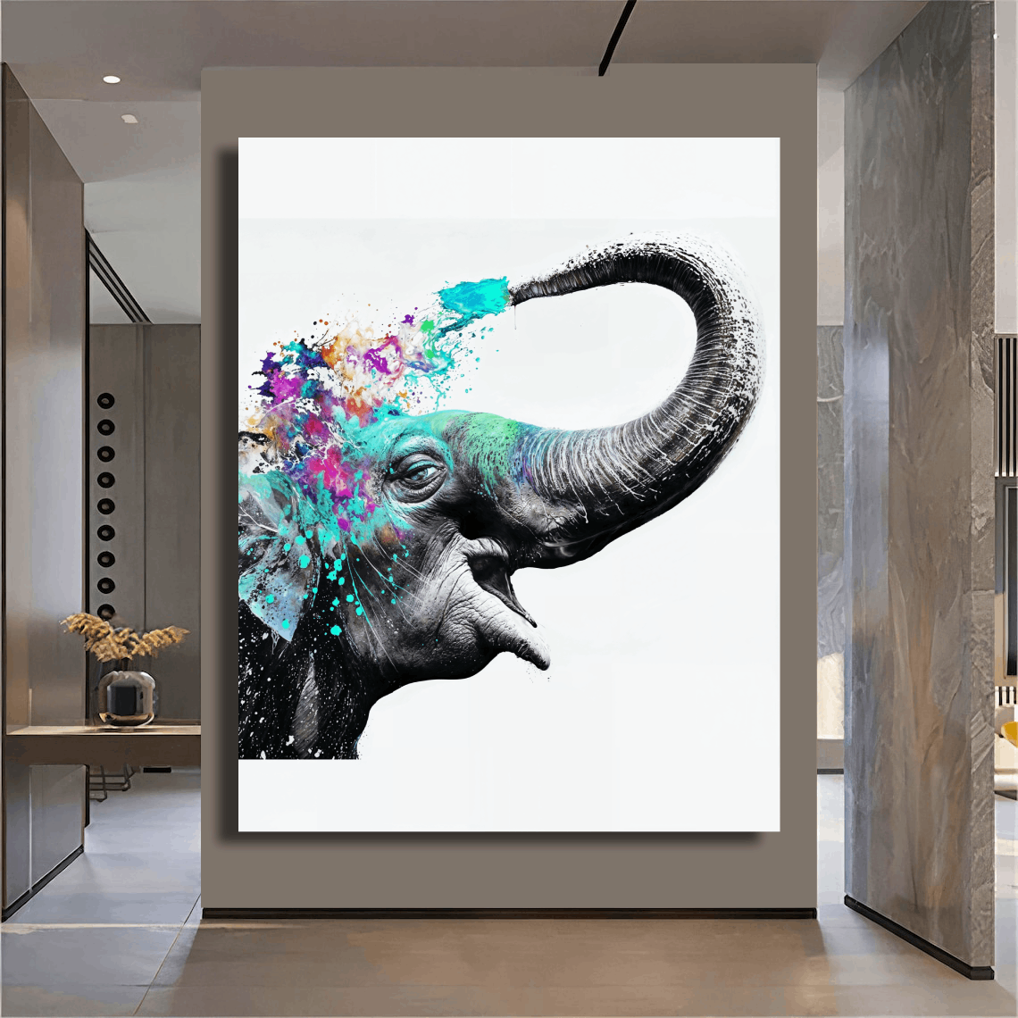 Elephant Colorful Artwork Wall Art