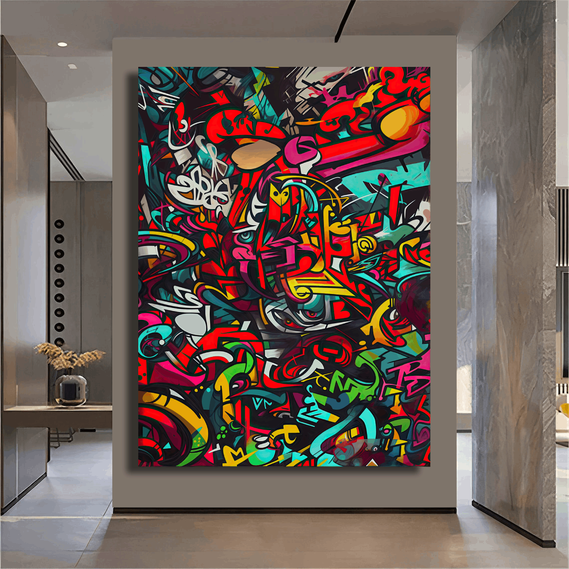 Explosion of Urban Graffiti Wall Art