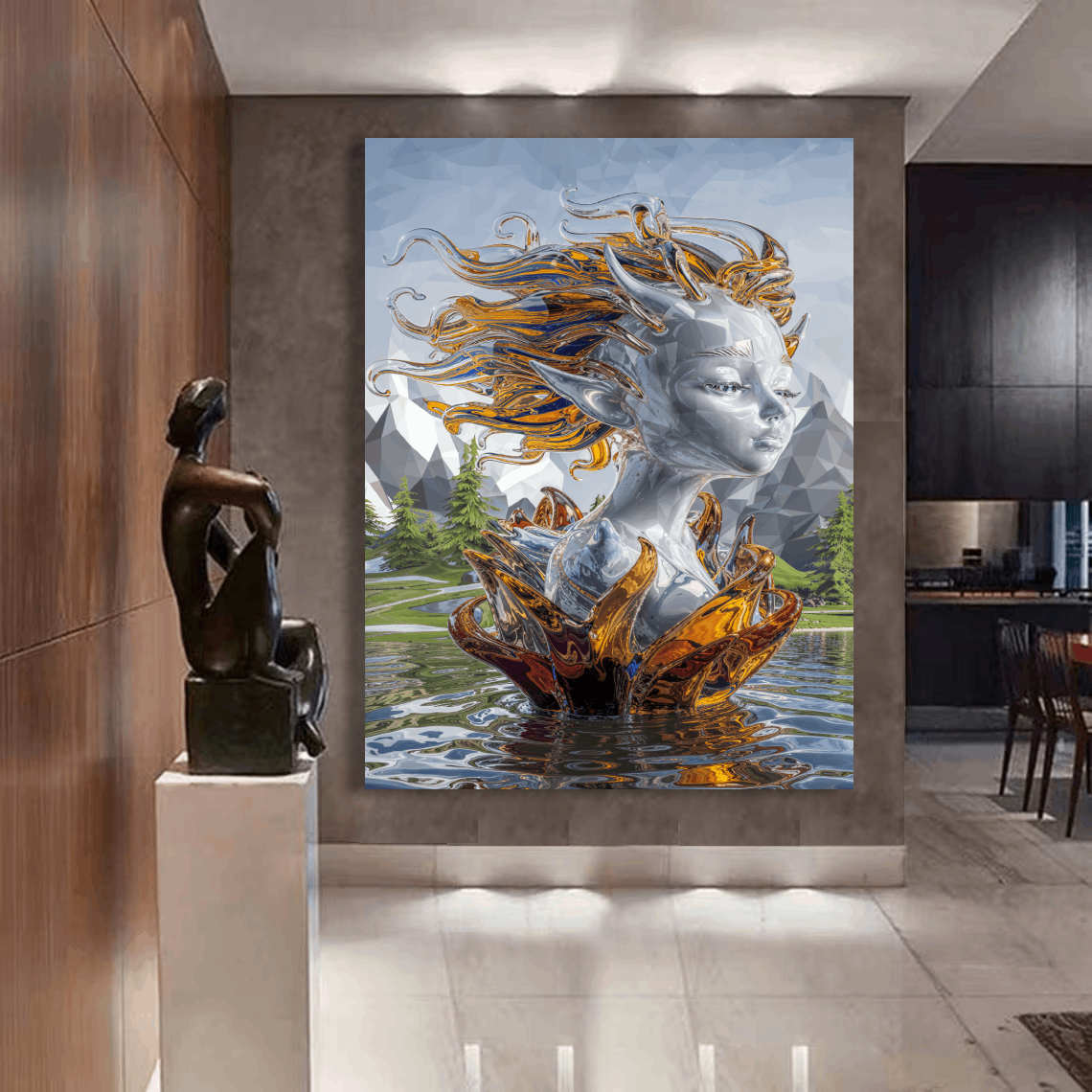 Glass Girl Wall Art