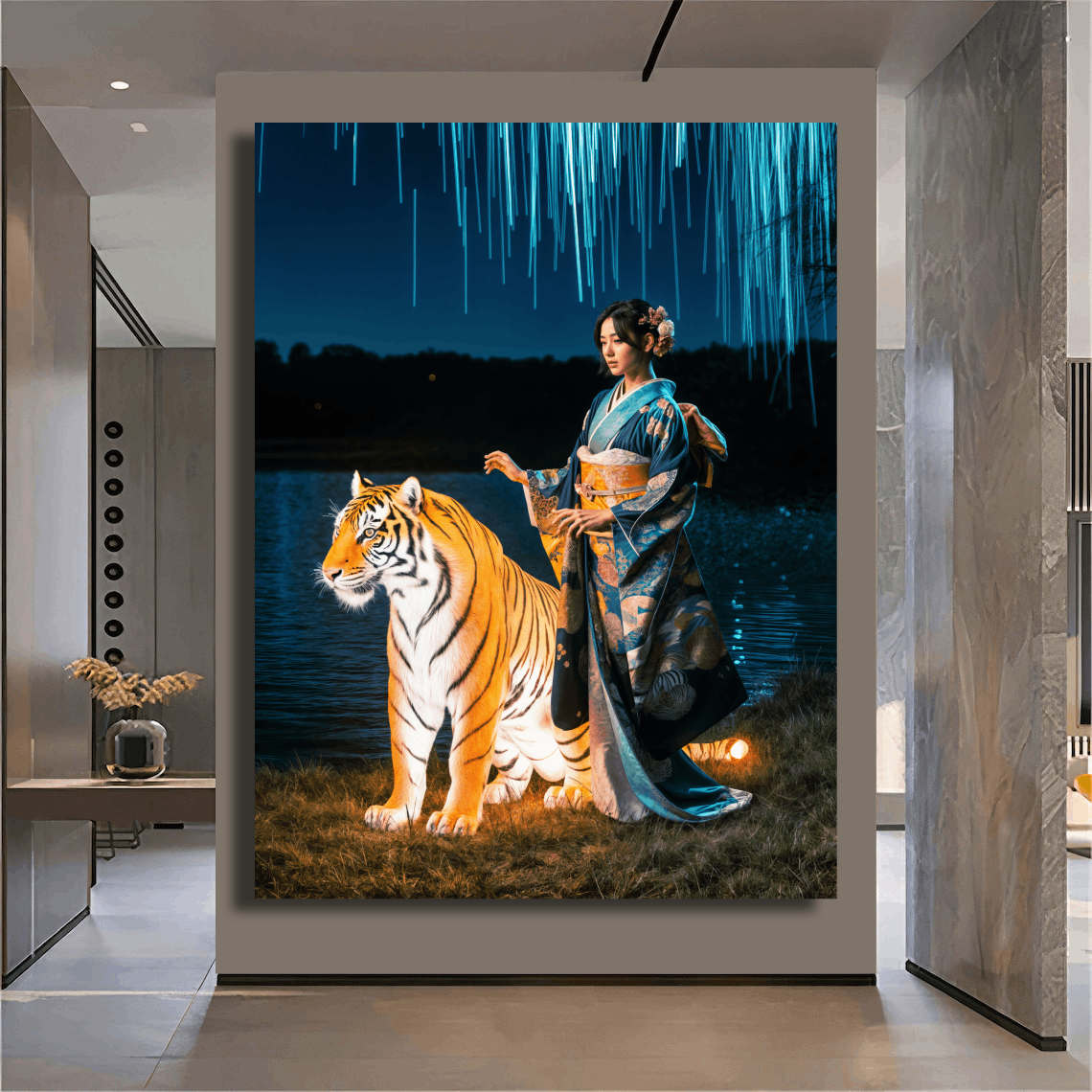 Graceful Tiger and Companion Wall Art