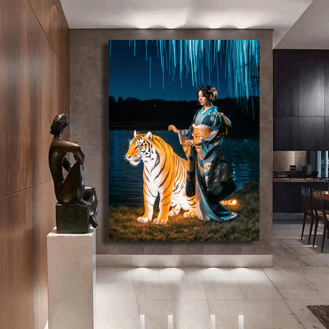 Graceful Tiger and Companion Wall Art