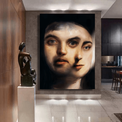 Haunting Human Faces Wall Art