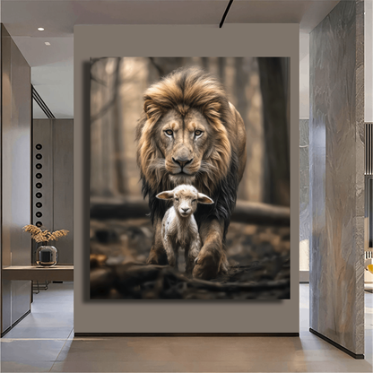 Lion and Lamb Wall Art