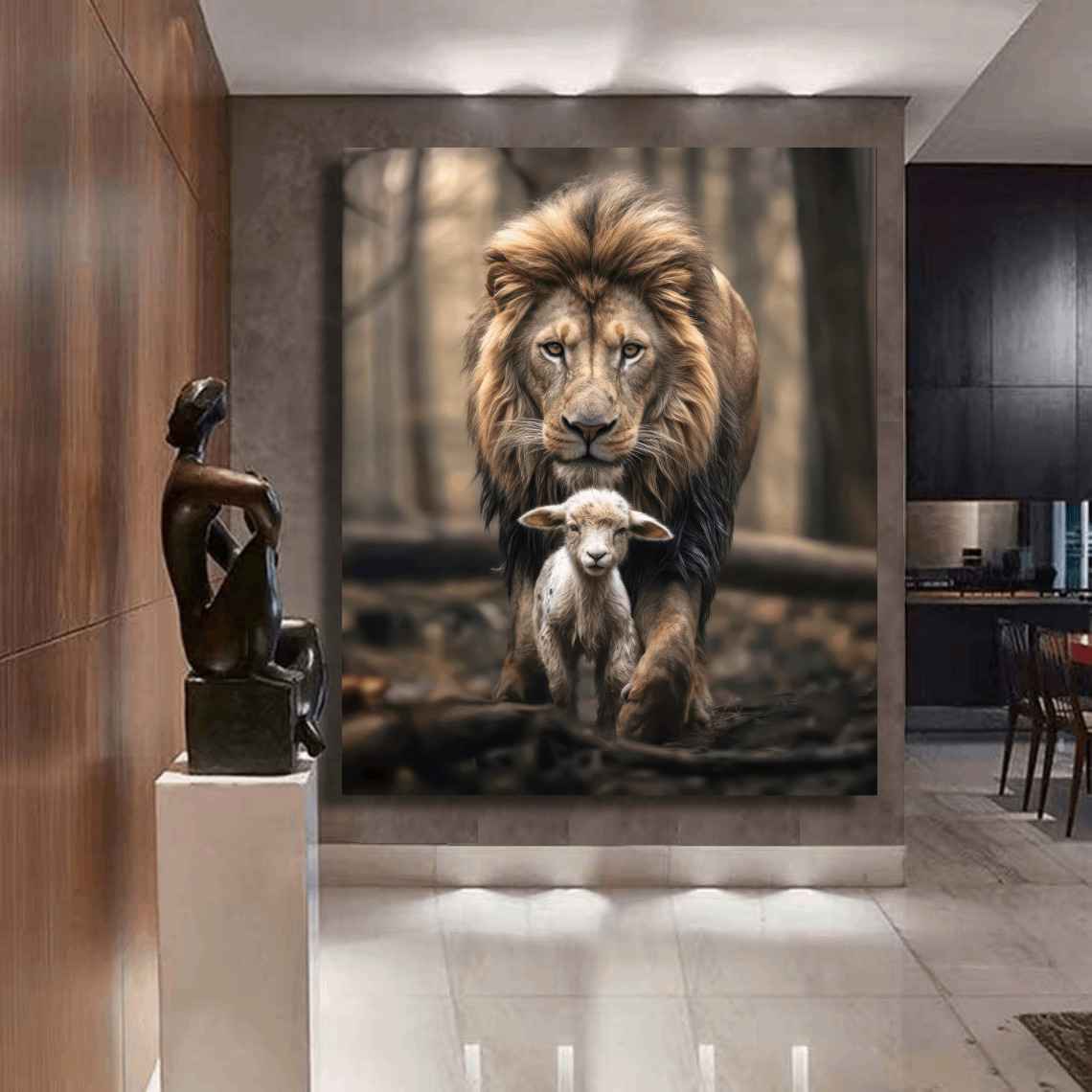 Lion and Lamb Wall Art