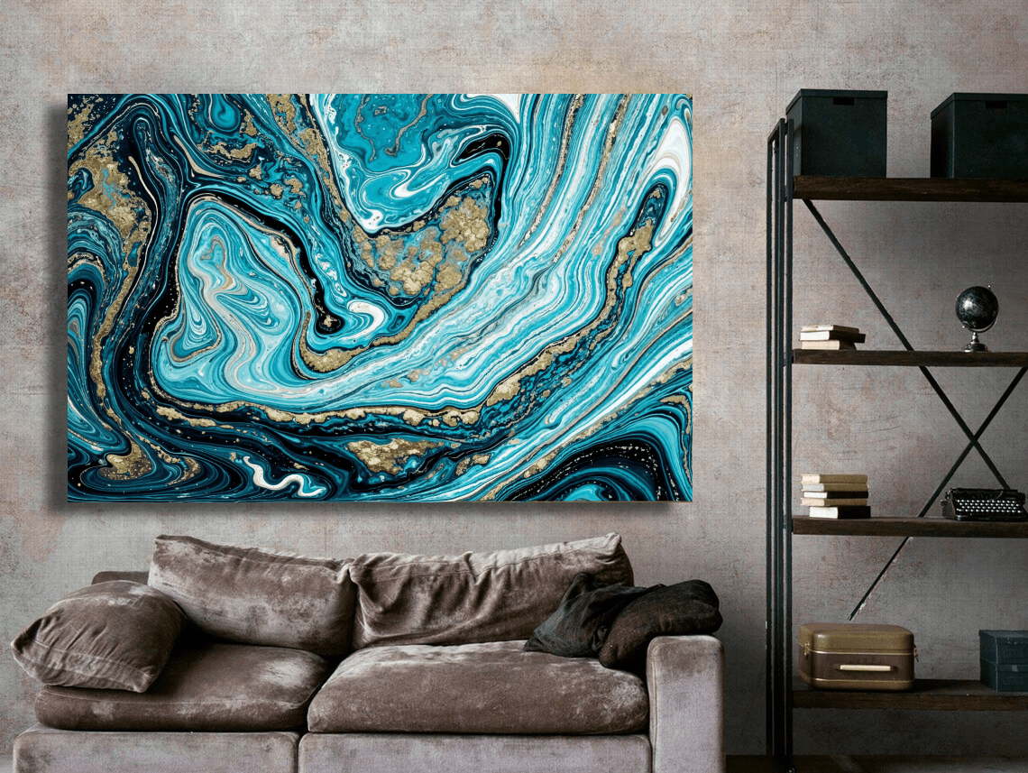 Abstract Seascape Beach Wall Art