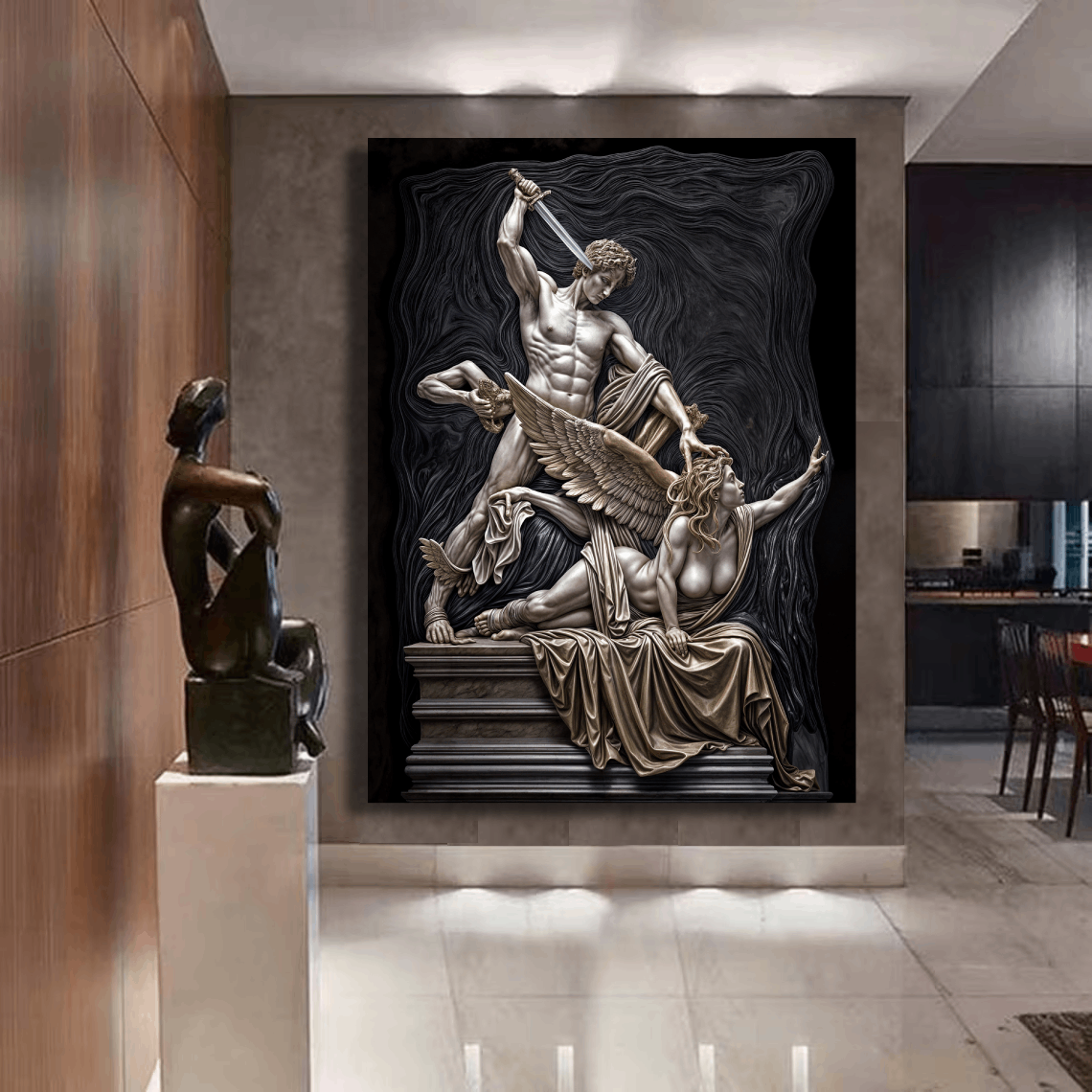 Perseus Conquers Fallen Medusa Wall Art