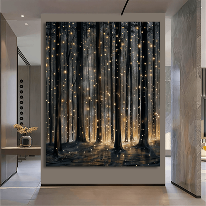 Magical Firefly Forest Wall Art