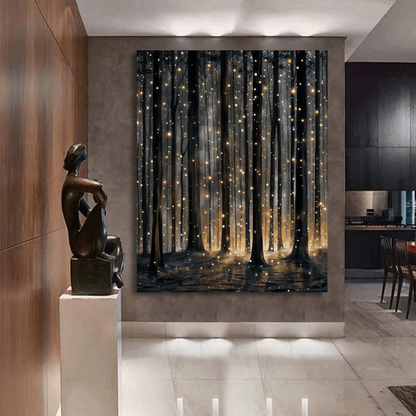 Magical Firefly Forest Wall Art