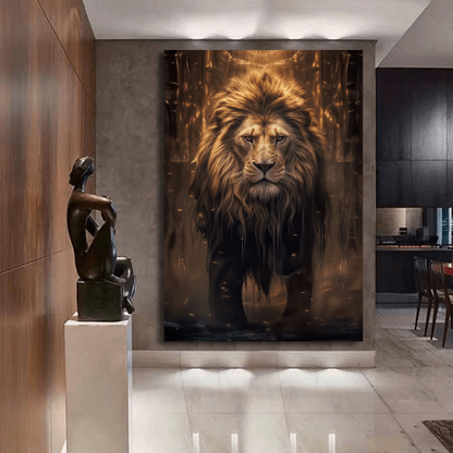 Majestic Lion King of Wilderness Wall Art