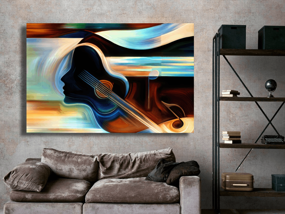 Music in Flowing Colors Wall Art