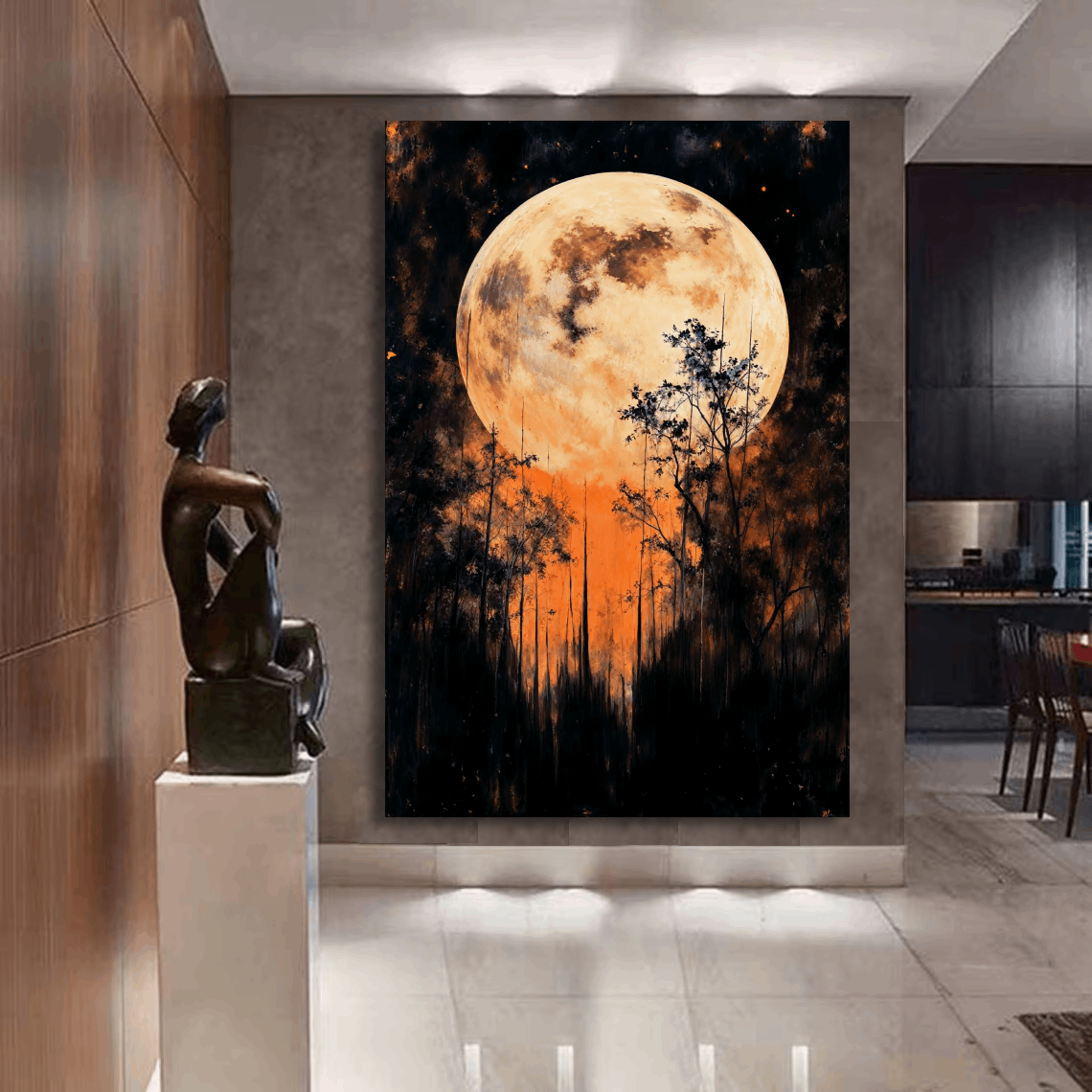 Mystical Full Moon Wall Art