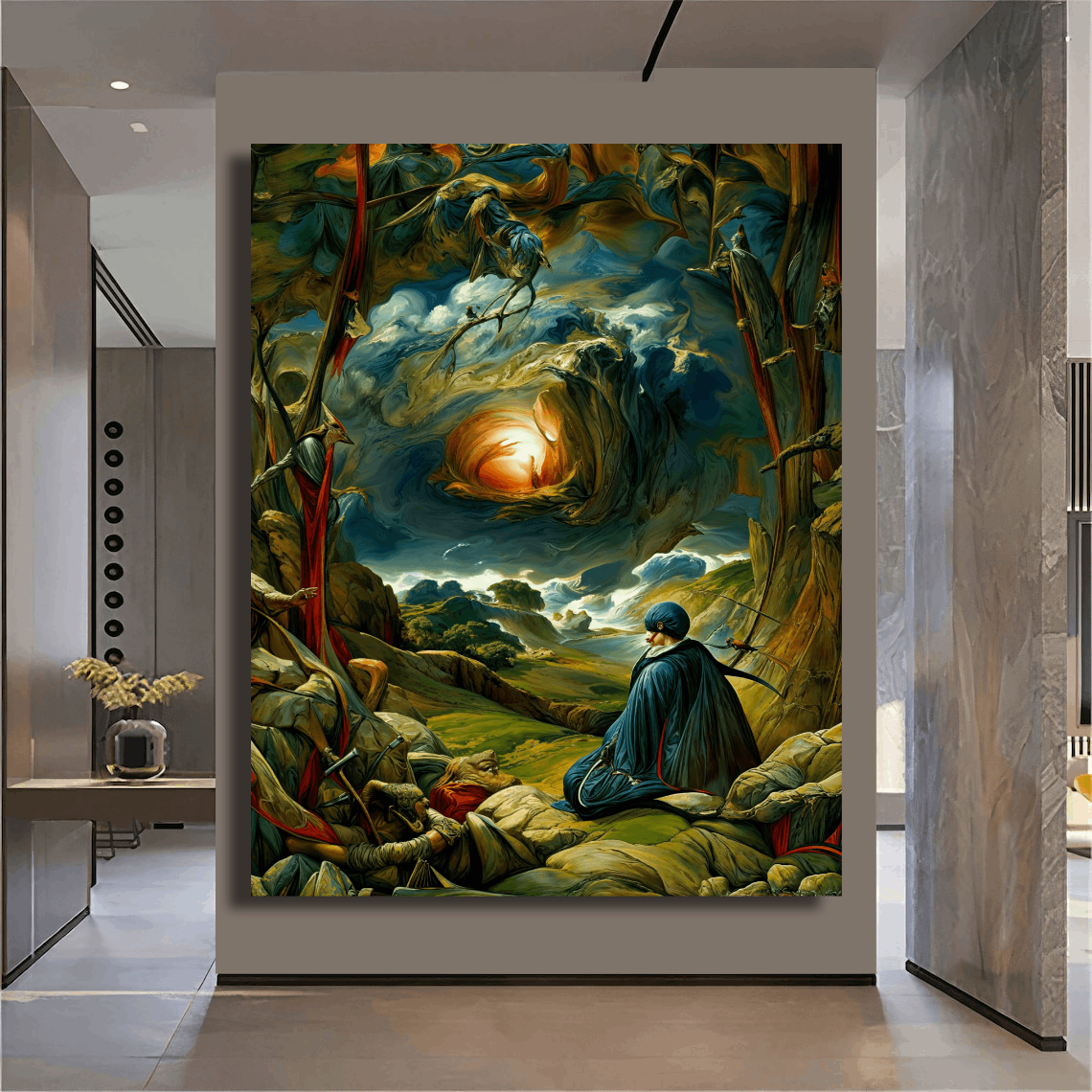 Solitude in Surreal Wilderness Wall Art