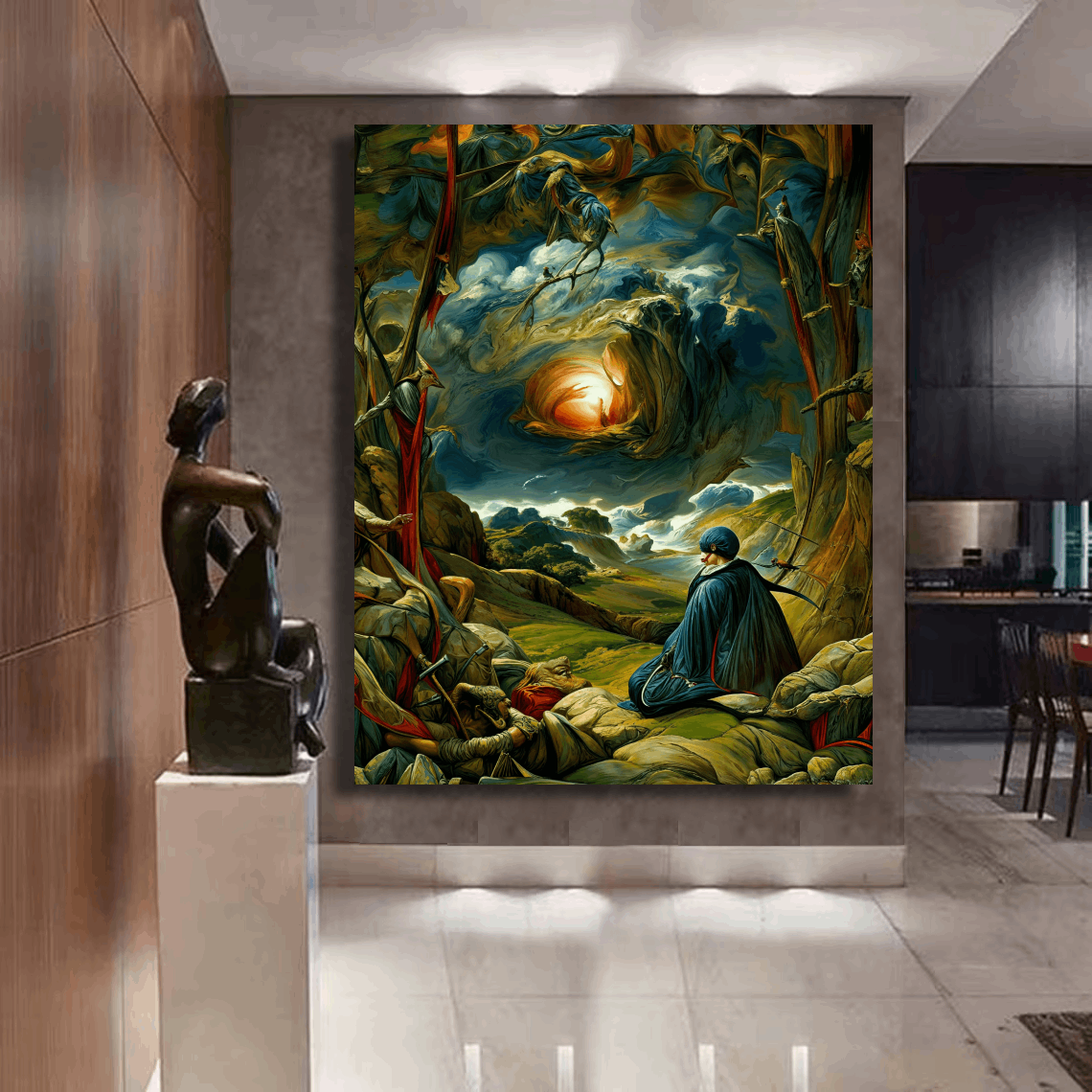 Solitude in Surreal Wilderness Wall Art