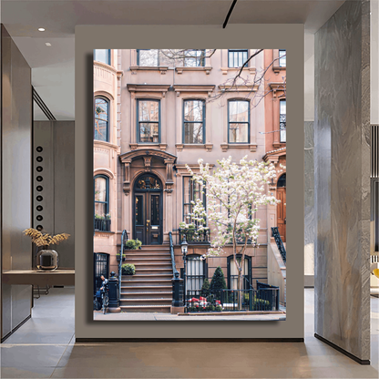 Spring Blooms in Greenwich Village New York Wall Art
