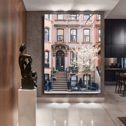 Spring Blooms in Greenwich Village New York Wall Art