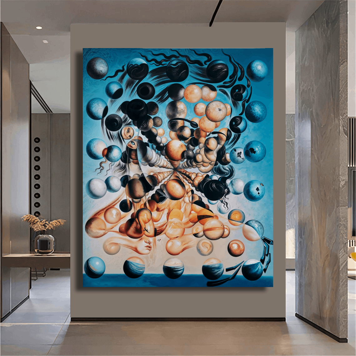 Surreal Orbs of Reflection Wall Art