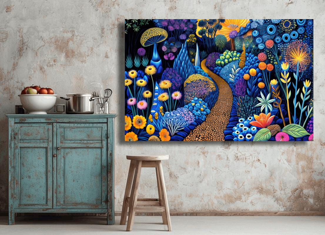 Vibrant Path Through Wonderland Wall Art