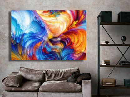 Vibrant Swirls of Color Wall Art