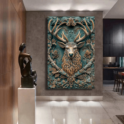 Wild Deer Stylized Wall Art