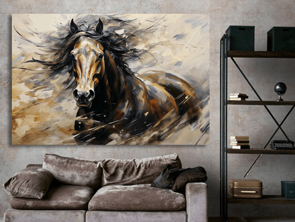 Wild Horse Abstract Wall Art